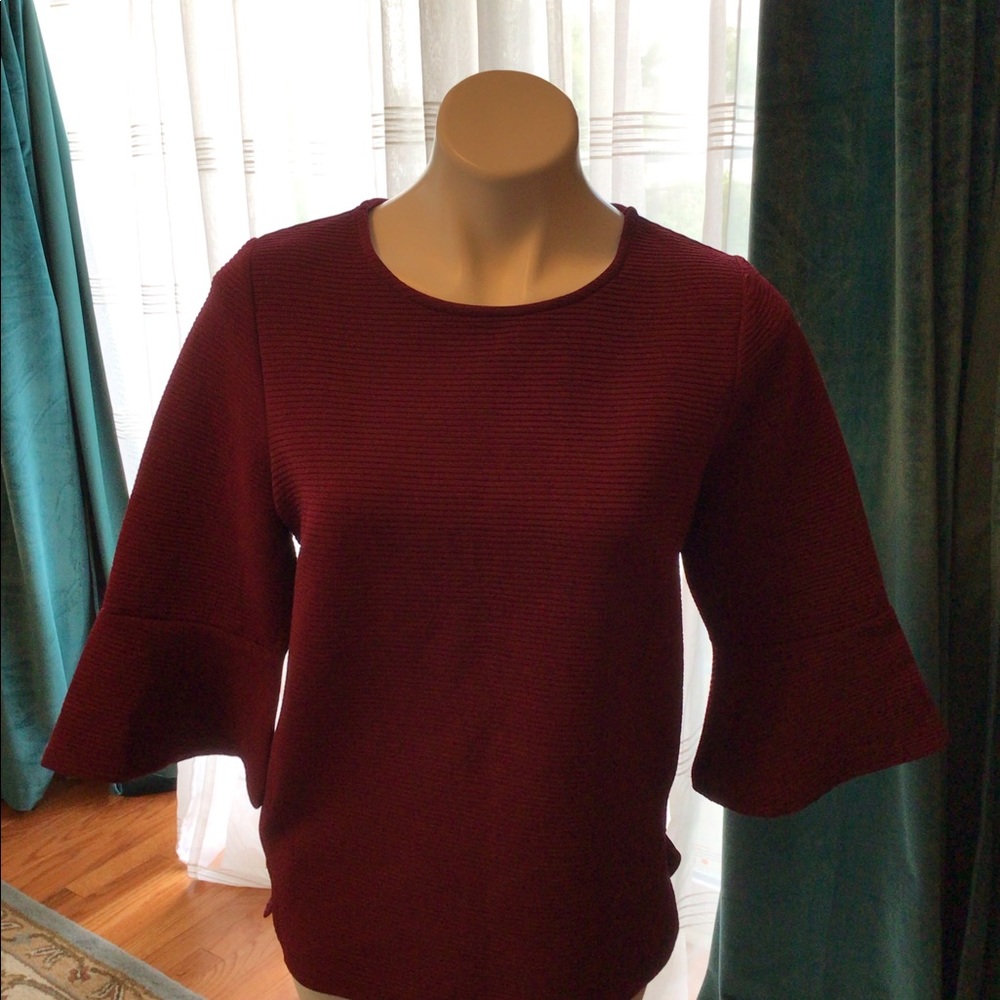 Jules and Leopold 3/4 sleeves ribbed top